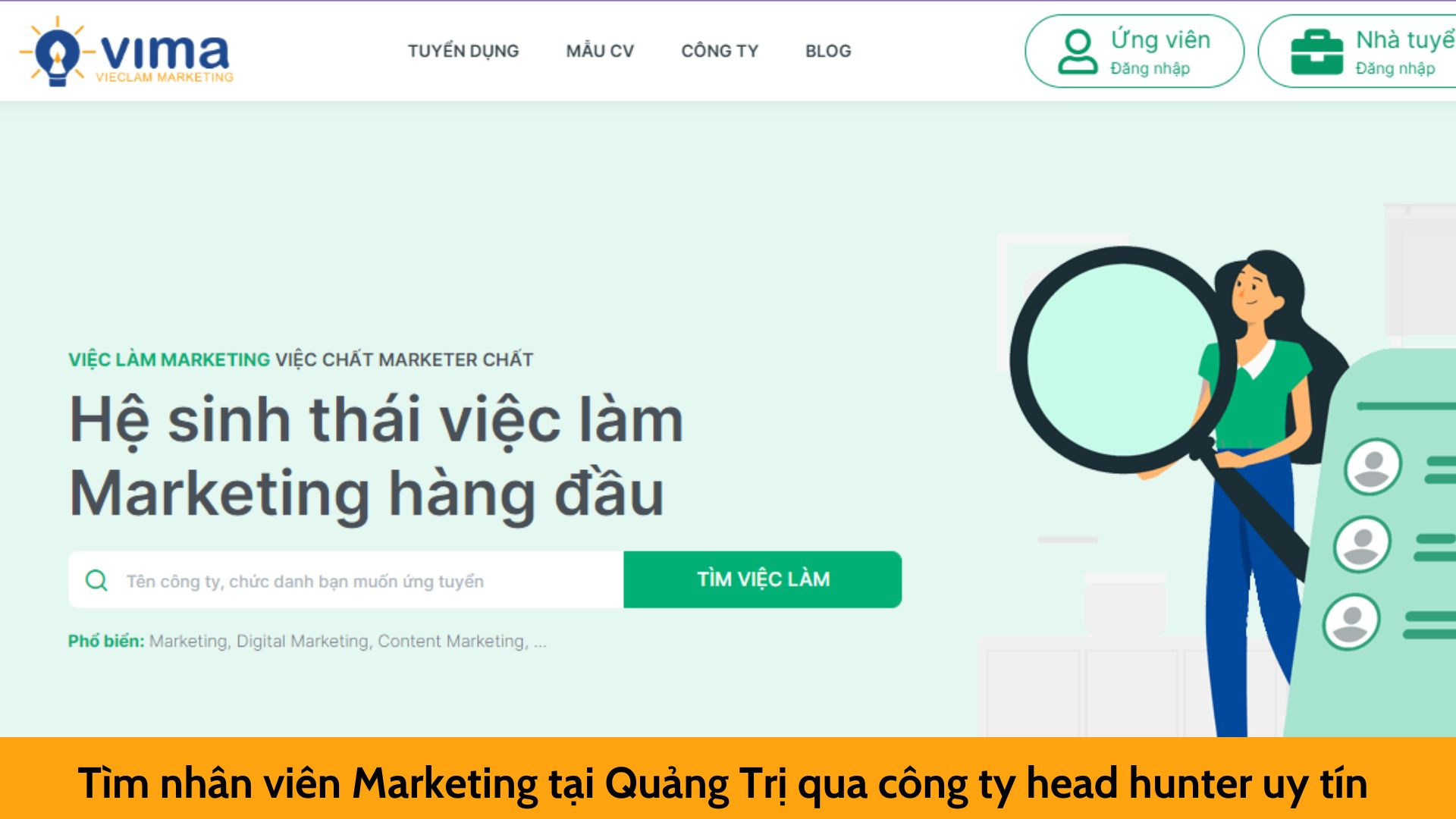 Tìm nhân viên Marketing tại Quảng Trị qua công ty head hunter uy tín